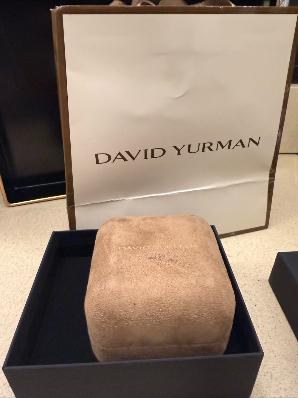 David Yurman CHATELAINE RING 11mm 18K RoseGoldMorganite w/ Diamonds - Picture 12 of 13